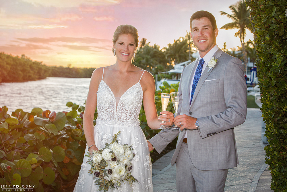 Bride and Groom at the Ocean Reef Club