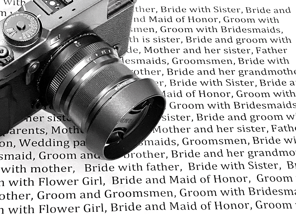 Wedding Shot list article